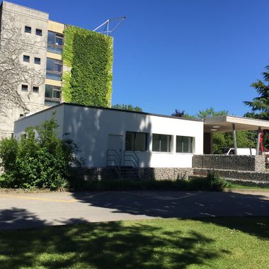 príjem pacientov modulová stavba Ženeva univerzitná nemocnica
